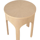  Meridian Westfield Natural Solid Wood And Oak Veneer End / Side Table IMAGE 5