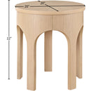  Meridian Westfield Natural Solid Wood And Oak Veneer End / Side Table IMAGE 6