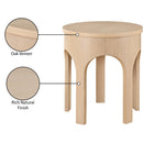  Meridian Westfield Natural Solid Wood And Oak Veneer End / Side Table IMAGE 7