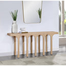  Meridian Westfield Natural Solid Wood And Oak Veneer Console Table IMAGE 2