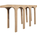  Meridian Westfield Natural Solid Wood And Oak Veneer Console Table IMAGE 4