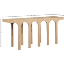  Meridian Westfield Natural Solid Wood And Oak Veneer Console Table IMAGE 6
