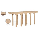  Meridian Westfield Natural Solid Wood And Oak Veneer Console Table IMAGE 7