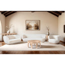  Meridian Westfield Natural Solid Wood And Oak Veneer Console Table IMAGE 8