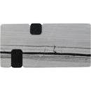  Meridian Ravenna Panda Genuine Marble Top And Oak Wood Base Coffee Table IMAGE 6