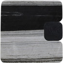  Meridian Ravenna Panda Genuine Marble Top And Oak Wood Base End / Side Table IMAGE 6