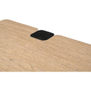  Meridian Ravenna Natural Genuine Travertine Top And Oak Wood Base Coffee Table IMAGE 10