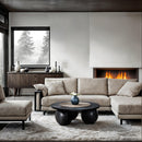  Meridian Fitch Black Oak Veneer Coffee Table IMAGE 2