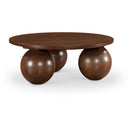  Meridian Fitch Brown Oak Veneer Coffee Table IMAGE 1