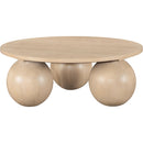  Meridian Fitch Natural Oak Veneer Coffee Table IMAGE 3