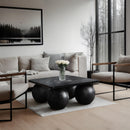  Meridian Fitch Black Oak Veneer Coffee Table IMAGE 2