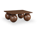  Meridian Fitch Brown Oak Veneer Coffee Table IMAGE 1