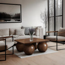  Meridian Fitch Brown Oak Veneer Coffee Table IMAGE 2