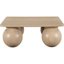  Meridian Fitch Natural Oak Veneer Coffee Table IMAGE 3