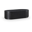 Meridian Moana Black Solid Wood Storage Coffee Table IMAGE 1
