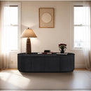  Meridian Moana Black Solid Wood Storage Coffee Table IMAGE 2