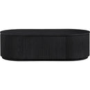  Meridian Moana Black Solid Wood Storage Coffee Table IMAGE 3