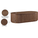  Meridian Moana Brown Solid Wood Storage Coffee Table IMAGE 10