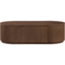  Meridian Moana Brown Solid Wood Storage Coffee Table IMAGE 3