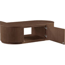  Meridian Moana Brown Solid Wood Storage Coffee Table IMAGE 5