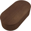  Meridian Moana Brown Solid Wood Storage Coffee Table IMAGE 8