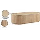  Meridian Moana Natural Solid Wood Storage Coffee Table IMAGE 10