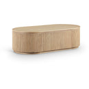  Meridian Moana Natural Solid Wood Storage Coffee Table IMAGE 1