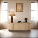  Meridian Moana Natural Solid Wood Storage Coffee Table IMAGE 2
