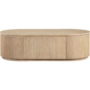  Meridian Moana Natural Solid Wood Storage Coffee Table IMAGE 3