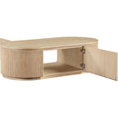  Meridian Moana Natural Solid Wood Storage Coffee Table IMAGE 5