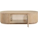 Meridian Moana Natural Solid Wood Storage Coffee Table IMAGE 7