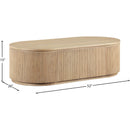  Meridian Moana Natural Solid Wood Storage Coffee Table IMAGE 9