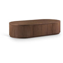  Meridian Moana Brown Solid Wood Storage Coffee Table IMAGE 1