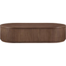  Meridian Moana Brown Solid Wood Storage Coffee Table IMAGE 3