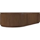  Meridian Moana Brown Solid Wood Storage Coffee Table IMAGE 4