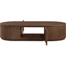 Meridian Moana Brown Solid Wood Storage Coffee Table IMAGE 5