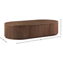  Meridian Moana Brown Solid Wood Storage Coffee Table IMAGE 8