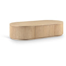  Meridian Moana Natural Solid Wood Storage Coffee Table IMAGE 1