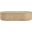  Meridian Moana Natural Solid Wood Storage Coffee Table IMAGE 3