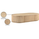  Meridian Moana Natural Solid Wood Storage Coffee Table IMAGE 9