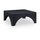  Meridian Eloise Black Oak Veneer Coffee Table IMAGE 1
