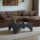  Meridian Eloise Black Oak Veneer Coffee Table IMAGE 2