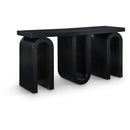  Meridian Westbourne Black Oak Veneer Console Table IMAGE 1