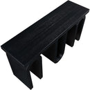  Meridian Westbourne Black Oak Veneer Console Table IMAGE 6