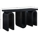  Meridian Westbourne Black Oak Veneer Console Table IMAGE 7