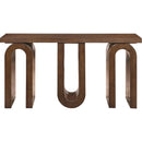  Meridian Westbourne Brown Oak Veneer Console Table IMAGE 3