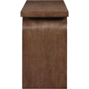  Meridian Westbourne Brown Oak Veneer Console Table IMAGE 4