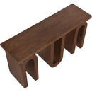  Meridian Westbourne Brown Oak Veneer Console Table IMAGE 6