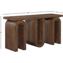  Meridian Westbourne Brown Oak Veneer Console Table IMAGE 7