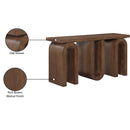  Meridian Westbourne Brown Oak Veneer Console Table IMAGE 8